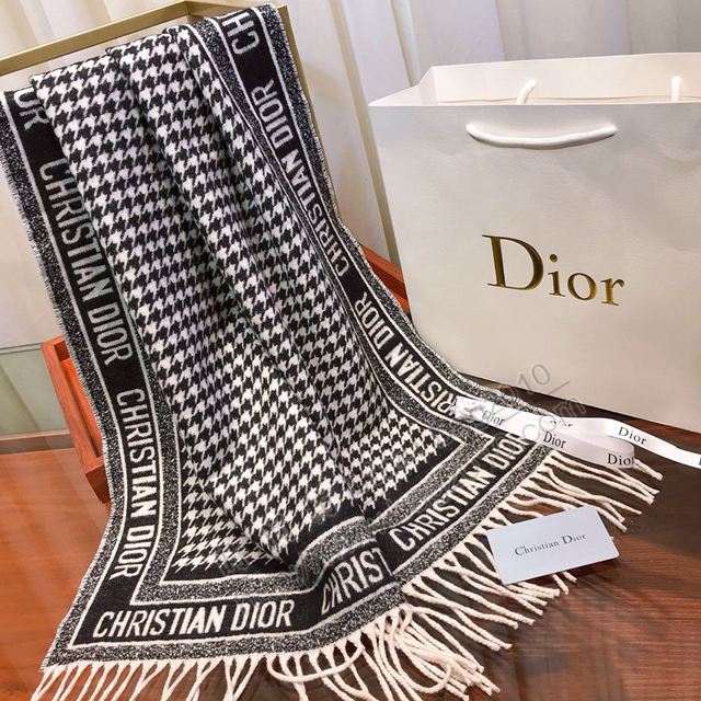Dior圍巾 羊絨混紡 迪奧女長圍巾 Dior印花披肩  llwj6479